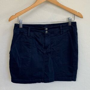 Liverpool Navy Blue Front-Pocket Casual Skort Petite Sz 6/28 Excellent Condition